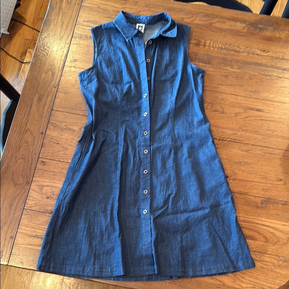 Anne Klein New with Tags - Sleeveless Chambray Denim Dress Size 12